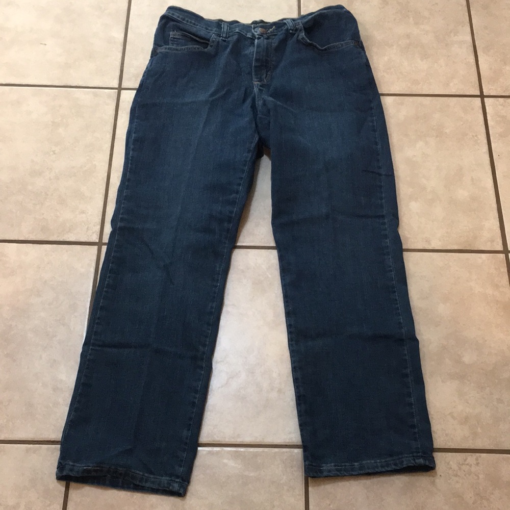 Straight Leg Blue Jeans